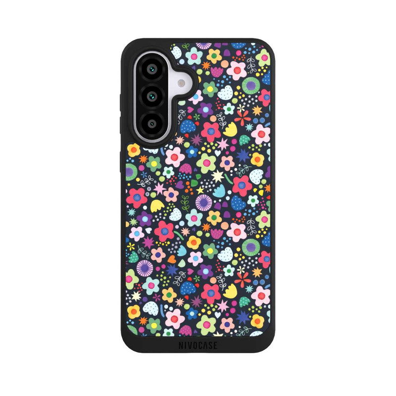Galaxy A56 5G NIVOpure Psychedelic Flowers Multi Black