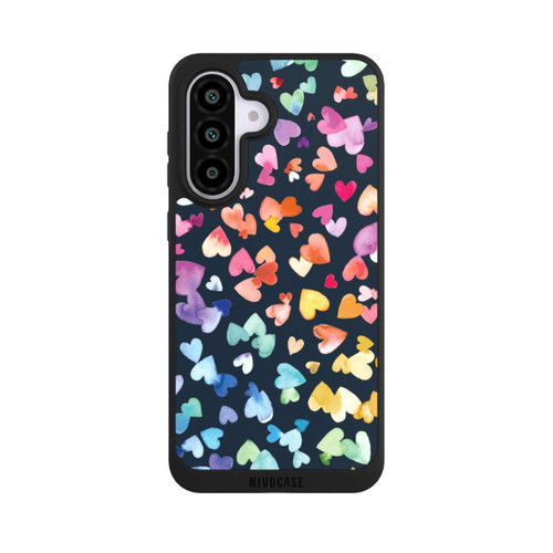 Samsung Galaxy A56 5G NIVOpure Valentinstag Herzen Schwarz