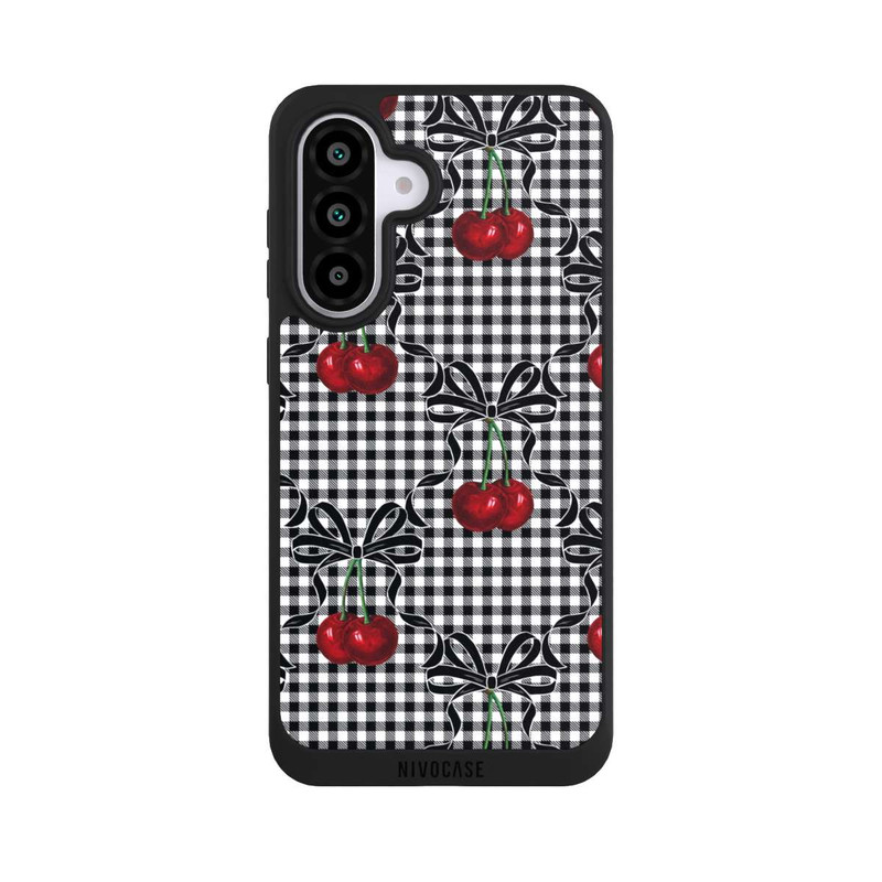 Galaxy A56 5G NIVOpure Cherry Pattern Black