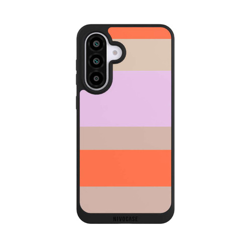 Samsung Galaxy A56 5G NIVOpure Moca Lila Orange Stripes