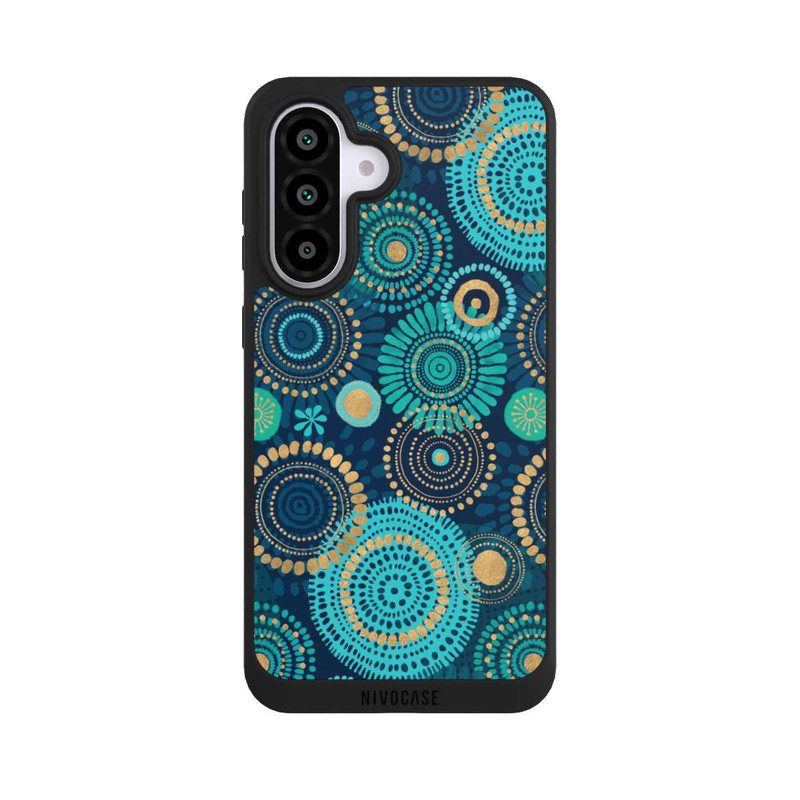 Galaxy A56 5G NIVOpure Blockprint India Teal Gold