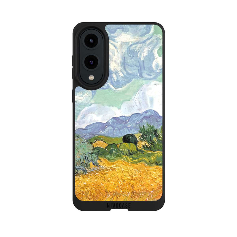 Galaxy S25 Edge NIVOpure Weizenfeld mit Zypressen