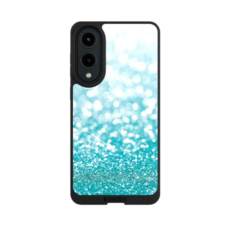 Galaxy S25 Edge NIVOpure Pluie de Paillettes Pétroles Look