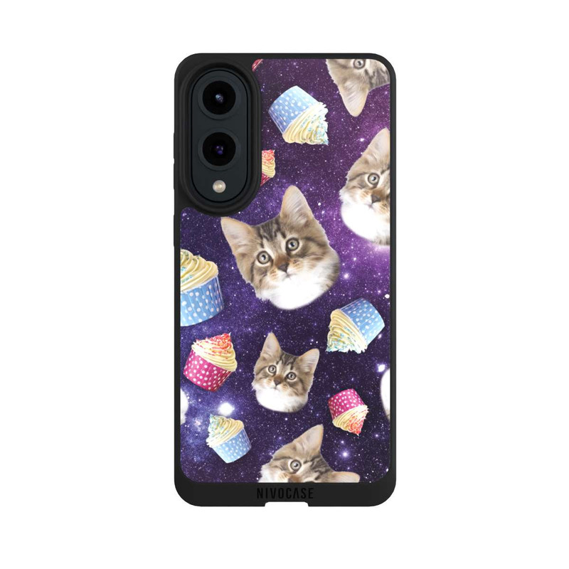Galaxy S25 Edge NIVOpure Crazy Galaxy Space Cats