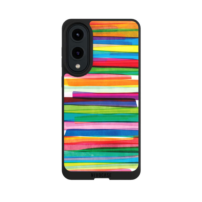 Galaxy S25 Edge NIVOpure Rayures Colorées 1