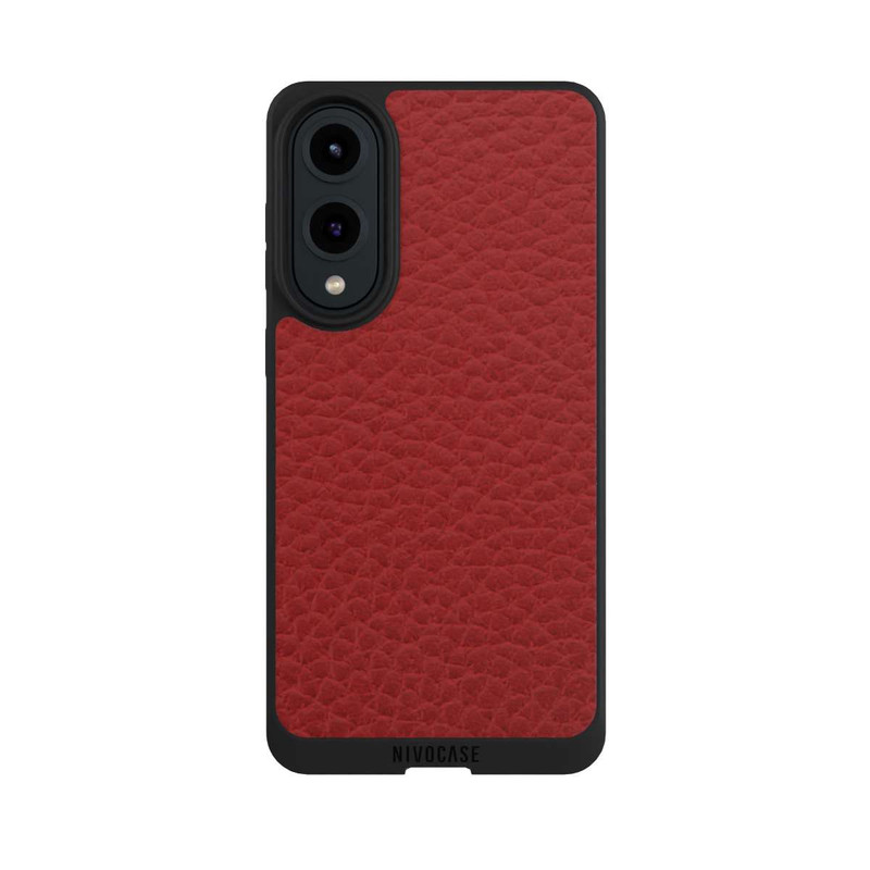 Galaxy S25 Edge NIVOpure Cuir Marsala