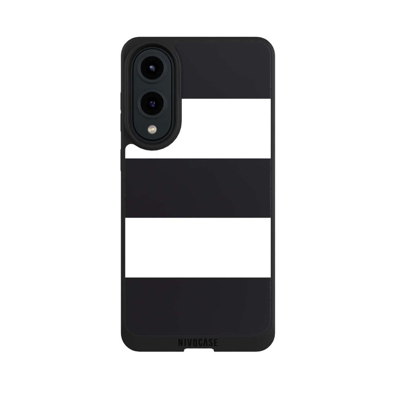 Galaxy S25 Edge NIVOpure Rayures - Noir & Blanc