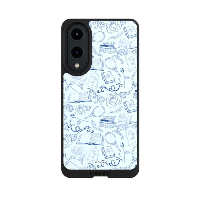 Galaxy S25 Edge NIVOpure Beauty and Beast Pattern Blue