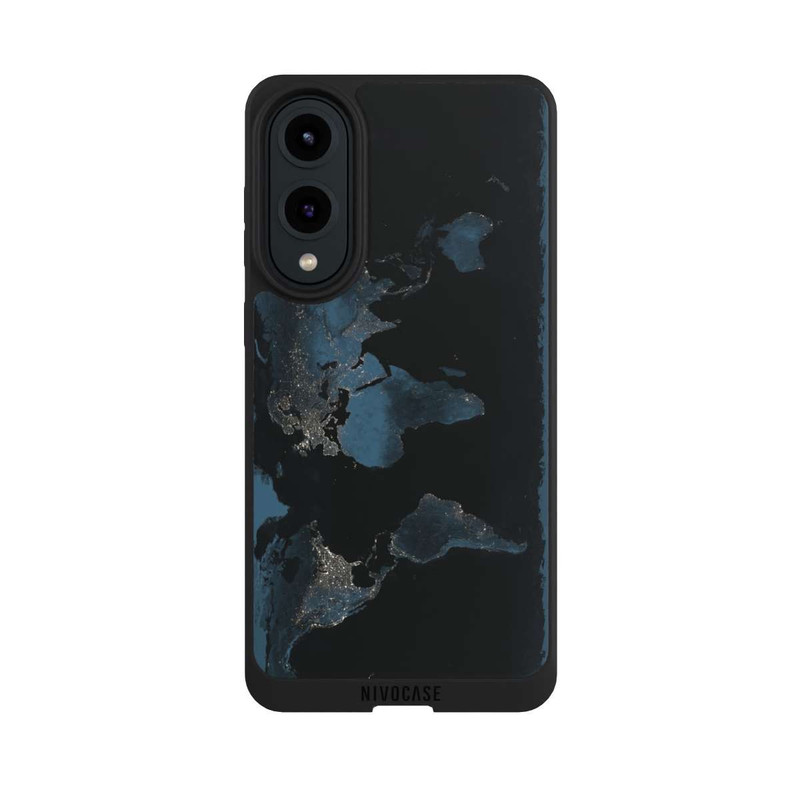 Galaxy S25 Edge NIVOpure Carte du Monde Nuit