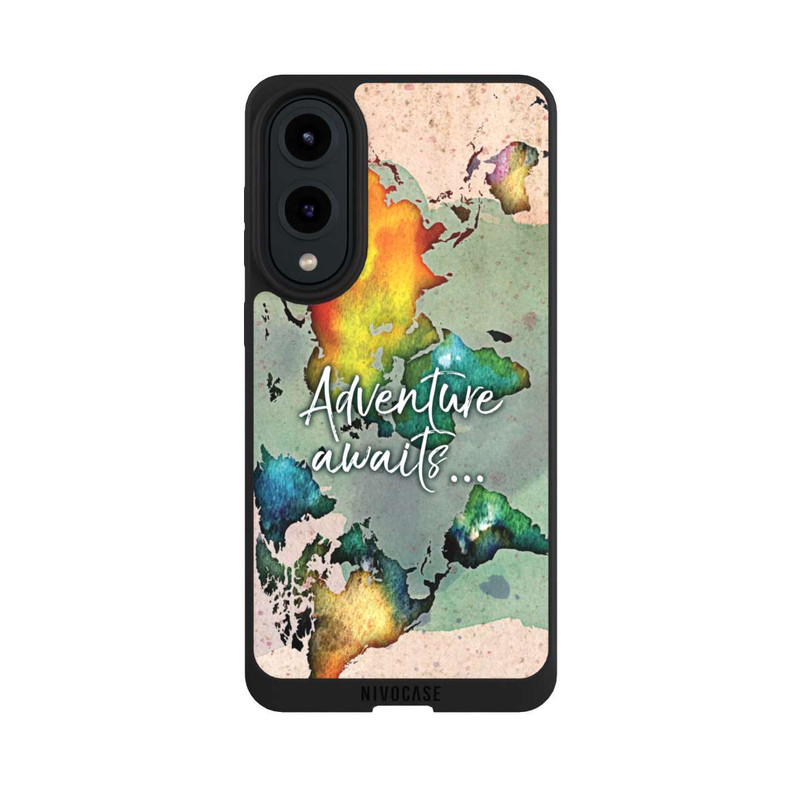 Galaxy S25 Edge NIVOpure Worldmap Colourful