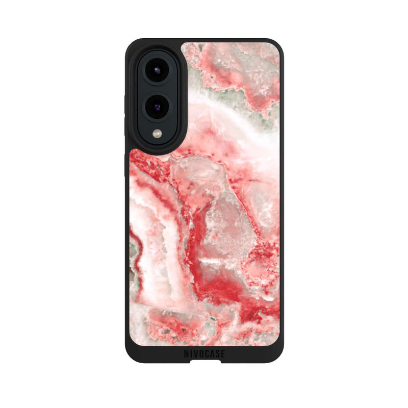Galaxy S25 Edge NIVOpure Marbre Rouge et Blanc
