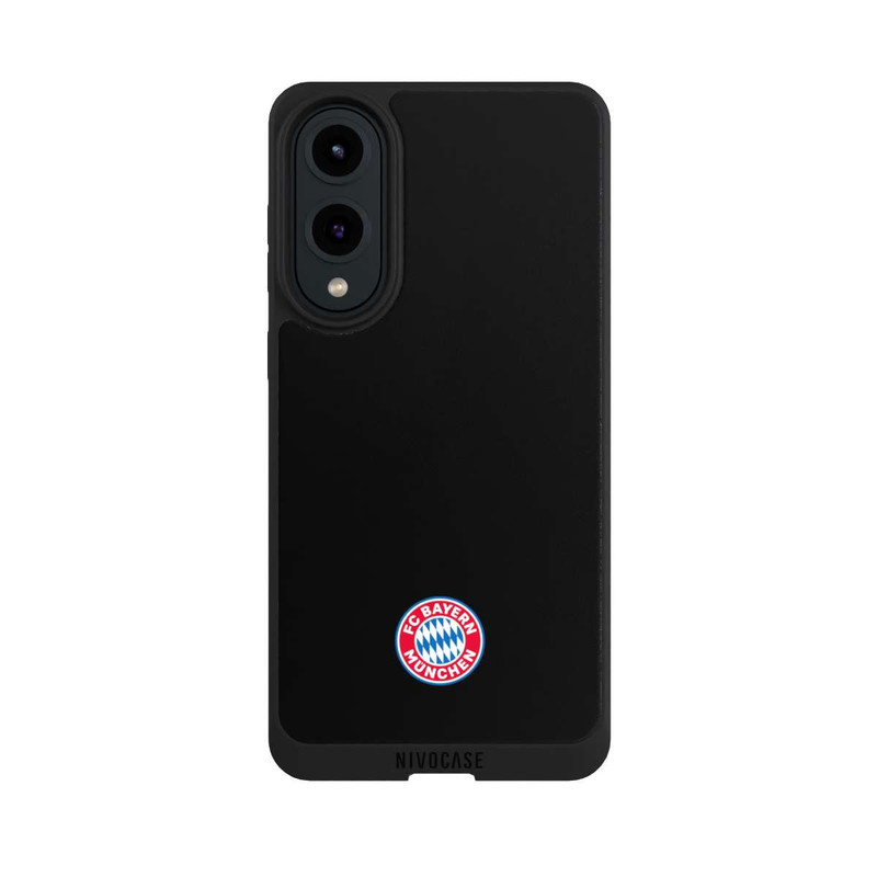 Galaxy S25 Edge NIVOpure Logo FCB Classique Petit - Coloré sur Fond Noir