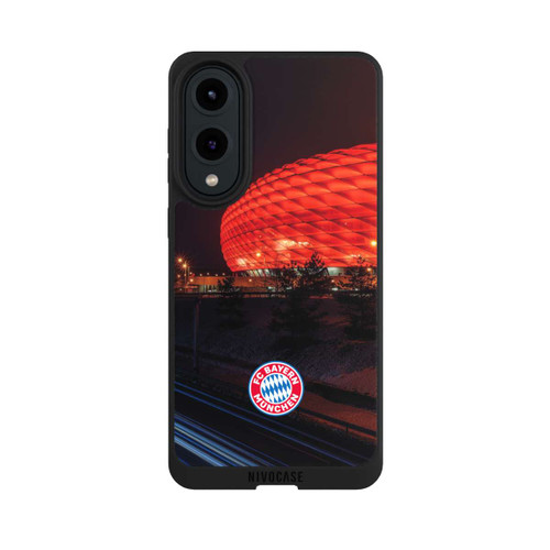 Samsung Galaxy S25 Edge NIVOpure Allianz Arena bei Nacht FCB