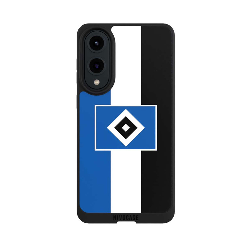 Galaxy S25 Edge NIVOpure HSV Streifen - Blau-Weiß-Schwarz