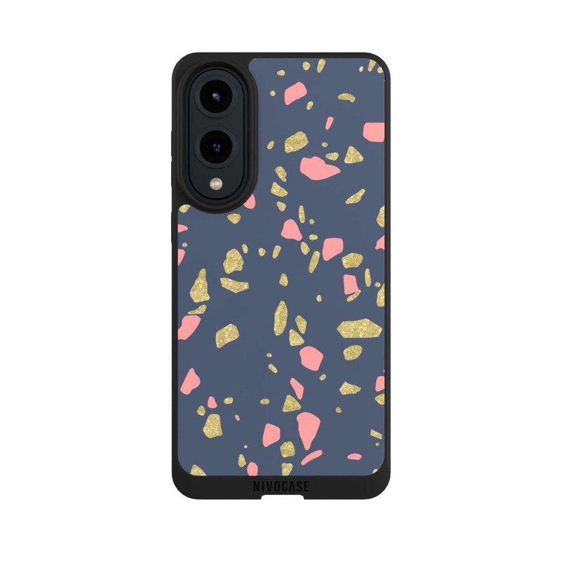 Galaxy S25 Edge NIVOpure Terazzo Gold-Optik