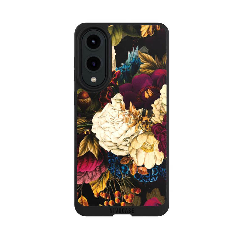 Galaxy S25 Edge NIVOpure Fleurs vintage sombres