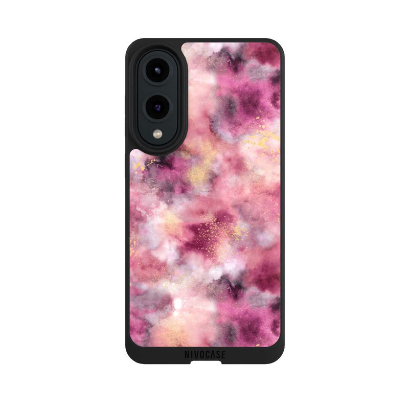 Galaxy S25 Edge NIVOpure Rauchiges Marmoraquarell rosa
