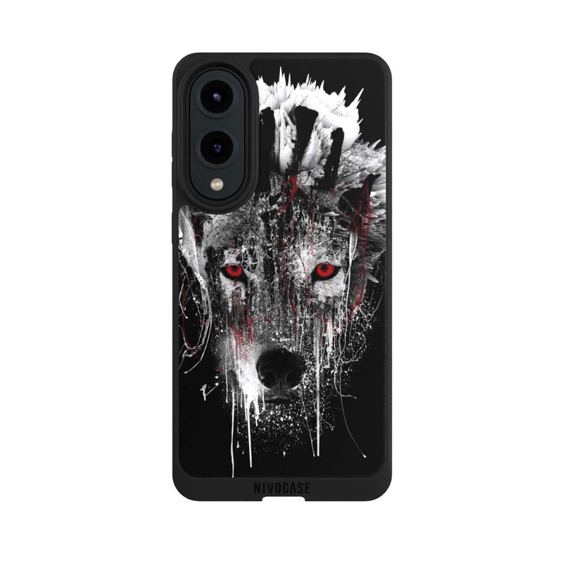Galaxy S25 Edge NIVOpure Loup aux yeux rouges