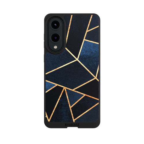 Samsung Galaxy S25 Edge NIVOpure Navy Stein Golddruck