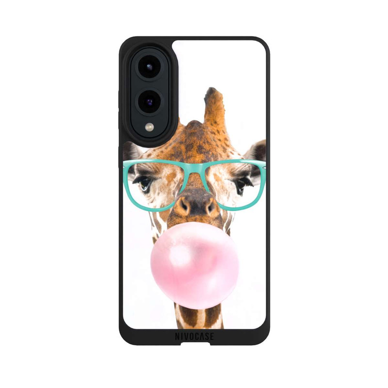 Galaxy S25 Edge NIVOpure Giraffe mit Kaugummi