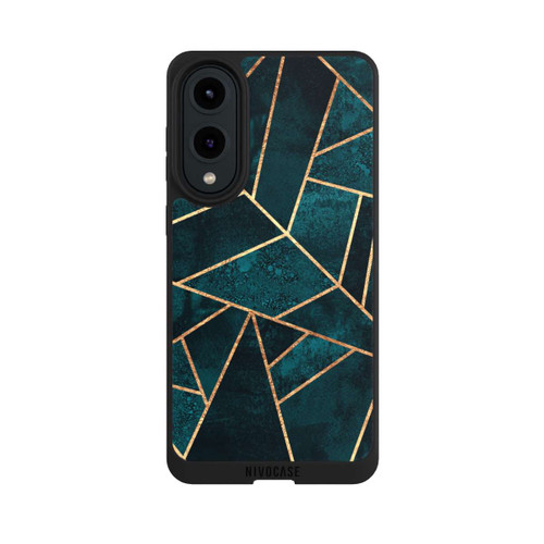 Samsung Galaxy S25 Edge NIVOpure Tief Blaugrün Stein Gold Druck