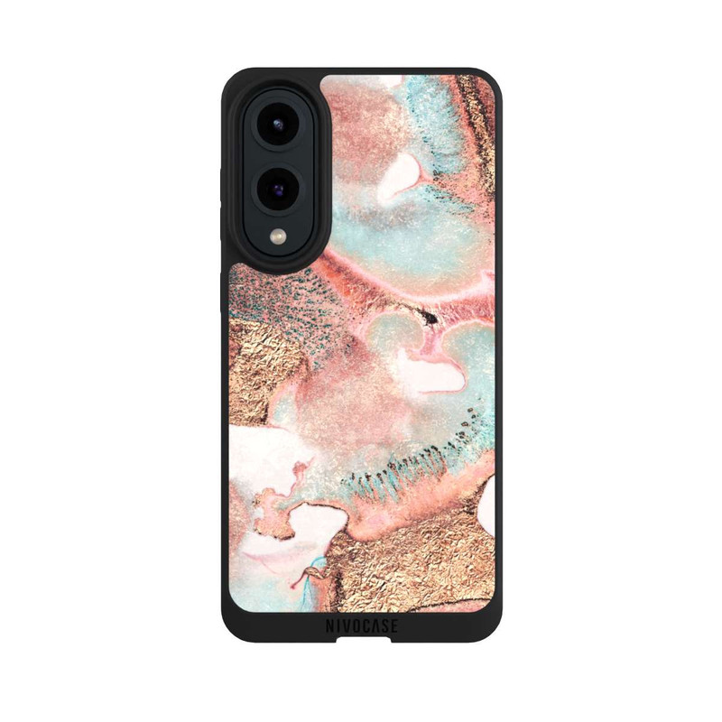 Galaxy S25 Edge NIVOpure Hübscher Tintendruck gold