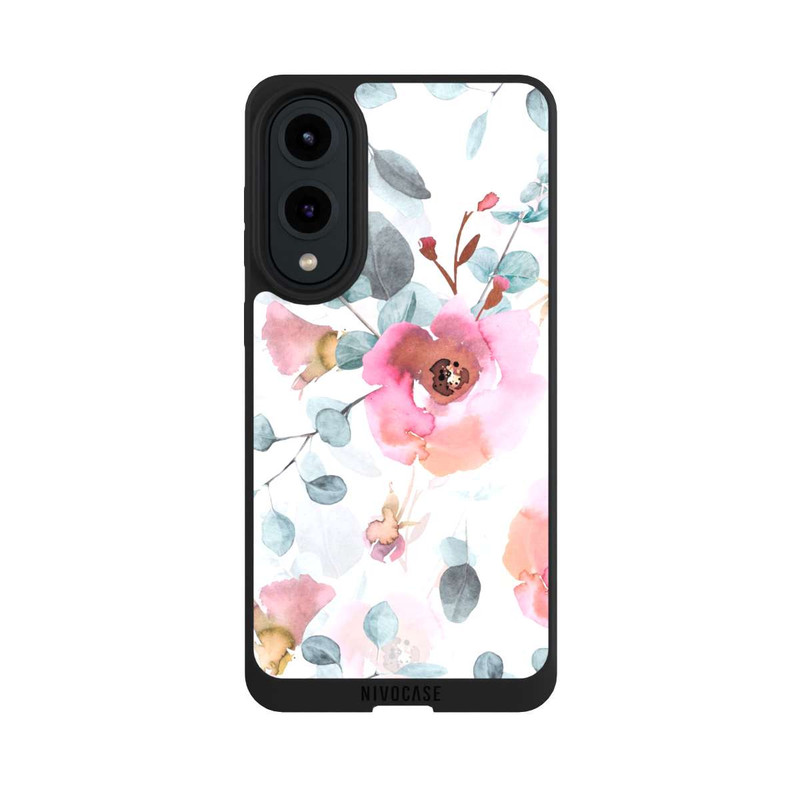 Galaxy S25 Edge NIVOpure Papier Peint Fleur Aquarelle