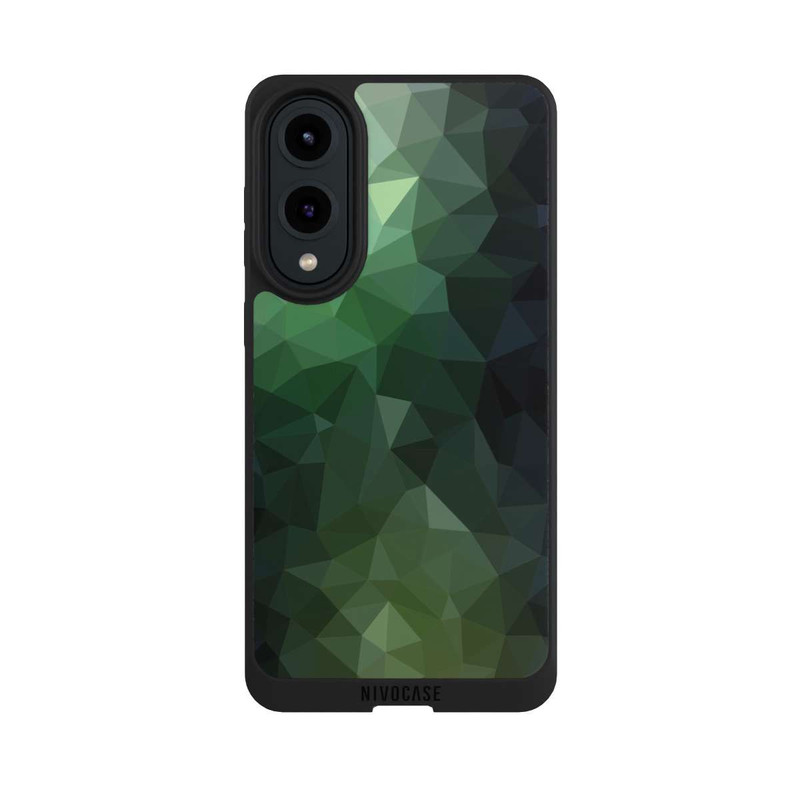 Galaxy S25 Edge NIVOpure Polygonal Mosaic Green