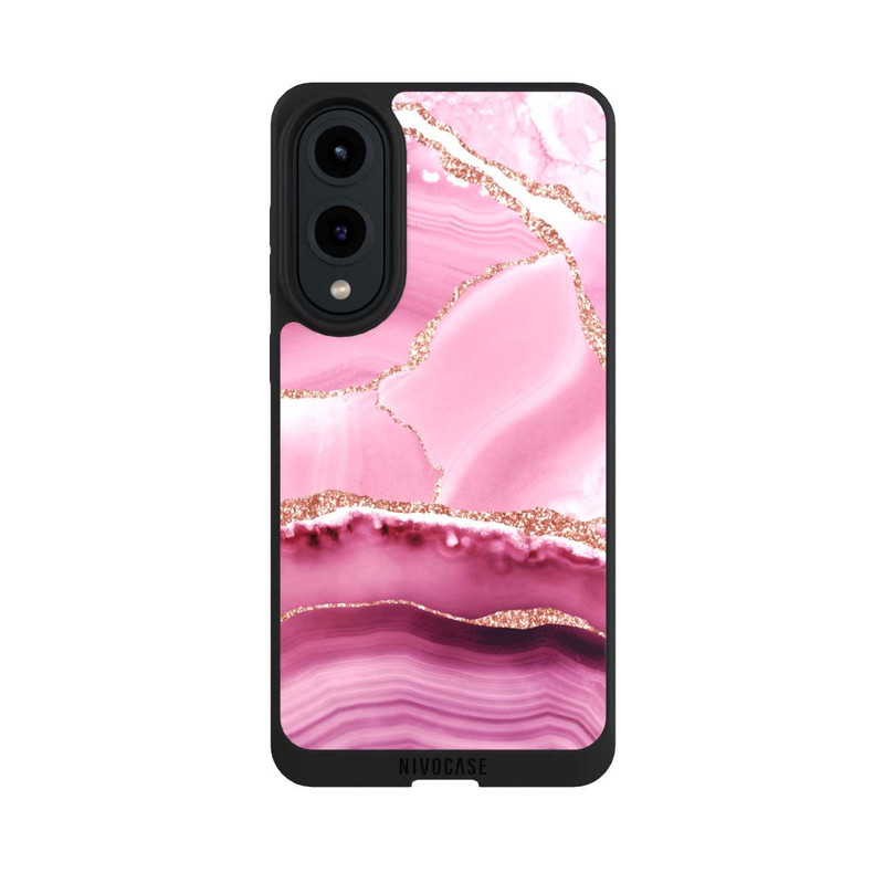 Galaxy S25 Edge NIVOpure Meerjungfrauen Pink Marmor