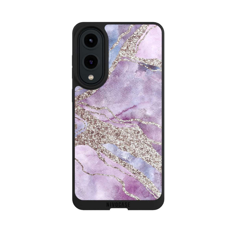 Galaxy S25 Edge NIVOpure Pierre précieuse Violet pastel