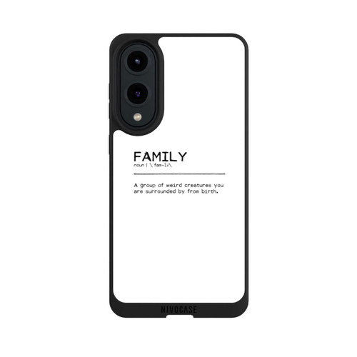 Samsung Galaxy S25 Edge NIVOpure Zitat Familie Seltsam (englisch)