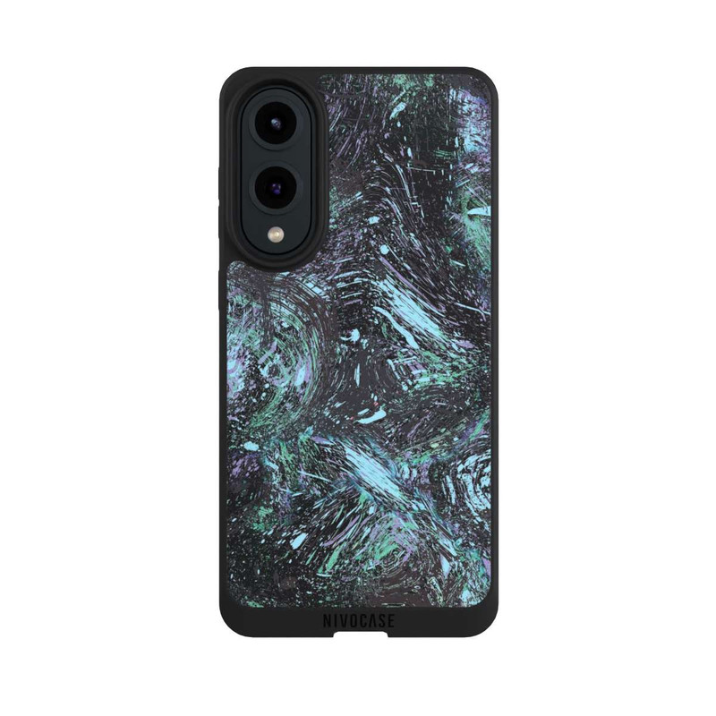 Galaxy S25 Edge NIVOpure Abstract Dripping Dust Purple