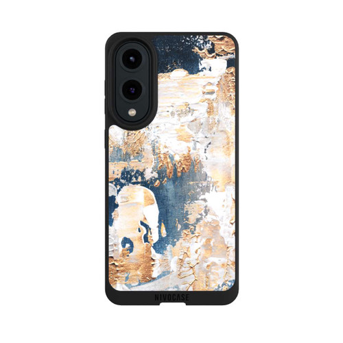 Samsung Galaxy S25 Edge NIVOpure Abstraktion Blau und Gold