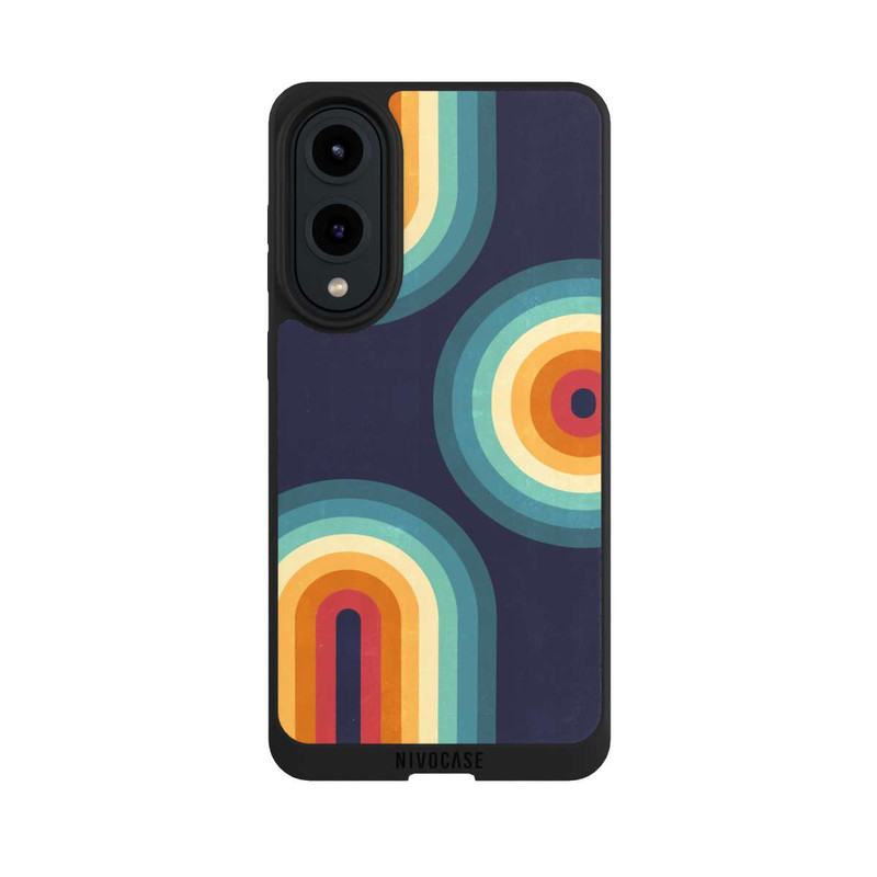 Galaxy S25 Edge NIVOpure Double Rainbow on Blue