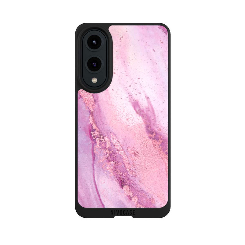 Galaxy S25 Edge NIVOpure Encre murale en marbre violet