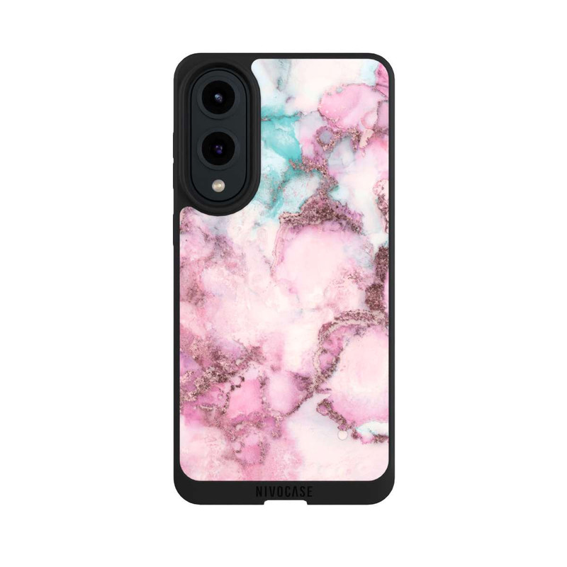 Galaxy S25 Edge NIVOpure Encre tourbillonnante rose