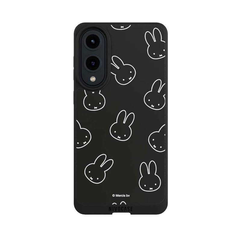 Galaxy S25 Edge NIVOpure Miffy Pattern Black