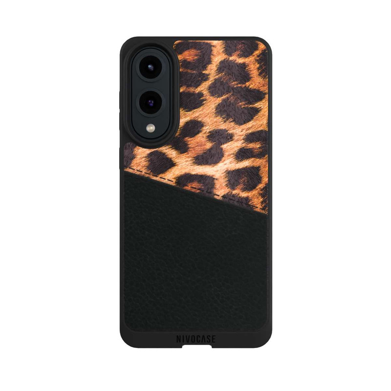 Galaxy S25 Edge NIVOpure Leder und Leoprint