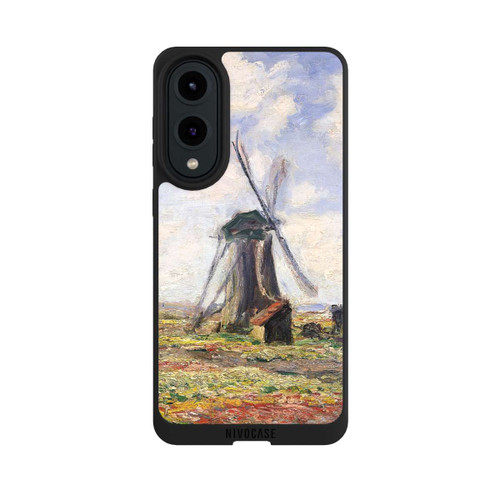 Samsung Galaxy S25 Edge NIVOpure Tulip Fields with the Rijnsburg Windmil by Claude Monet