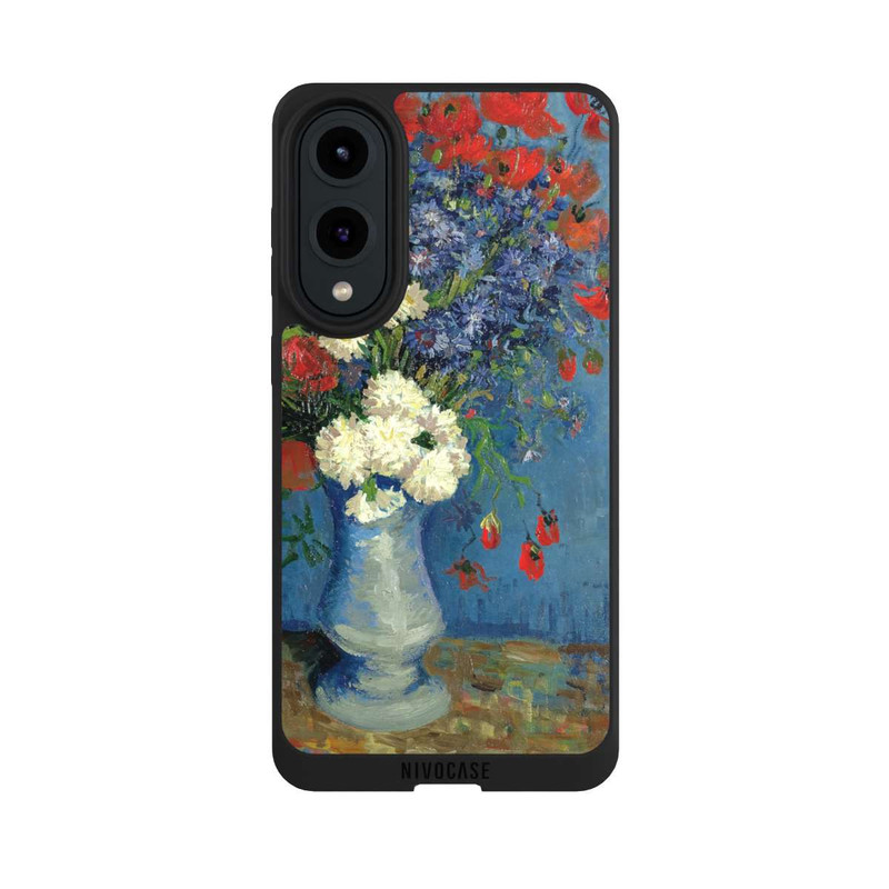 Galaxy S25 Edge NIVOpure Stillleben Vase mit Kornblumen und Mohnblumen von Vincent Van Gogh