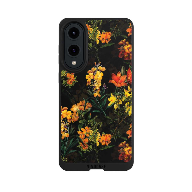 Galaxy S25 Edge NIVOpure Fleurs Colorées Jaune
