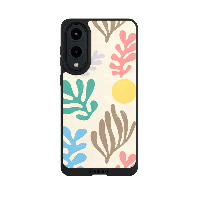 Galaxy S25 Edge NIVOpure Blätter im modernen Matisse-Stil
