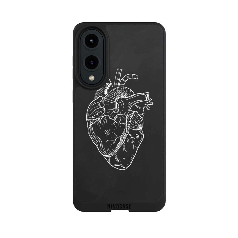 Galaxy S25 Edge NIVOpure Heart Drawing Black