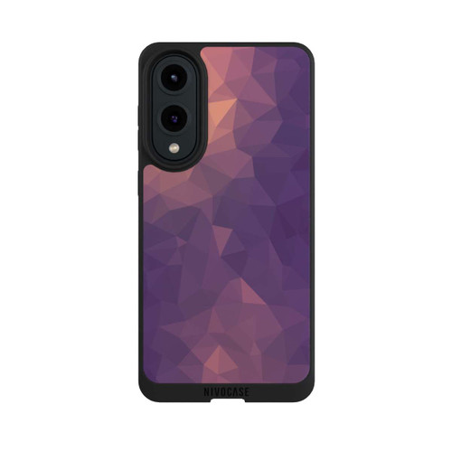 Samsung Galaxy S25 Edge NIVOpure Polygonal Mosaic Rot/Violett