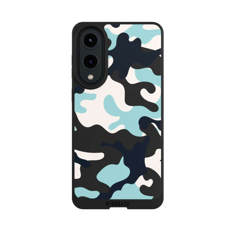 Galaxy S25 Edge NIVOpure Blaues Camouflage