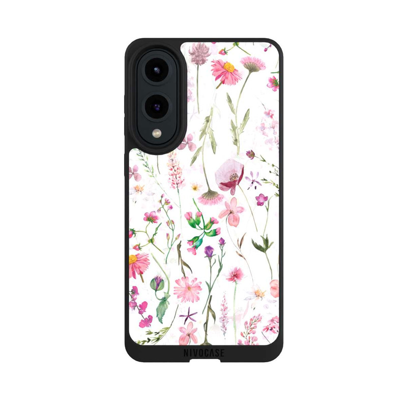 Galaxy S25 Edge NIVOpure Prairie de fleurs roses