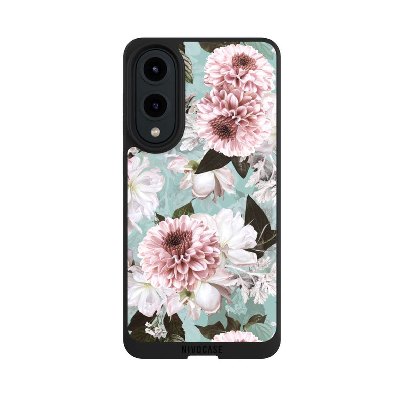 Galaxy S25 Edge NIVOpure Fond des Fleurs Bleus Baroques