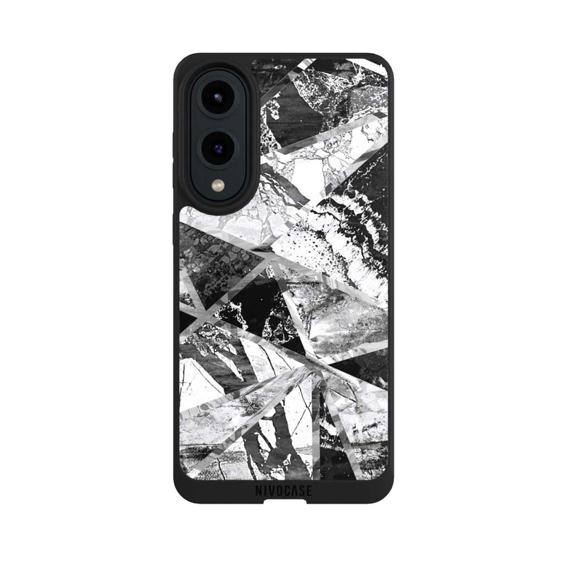 Galaxy S25 Edge NIVOpure Carreaux de marbre monochrome