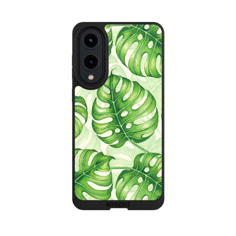 Galaxy S25 Edge NIVOpure Joli motif de feuilles de palmier