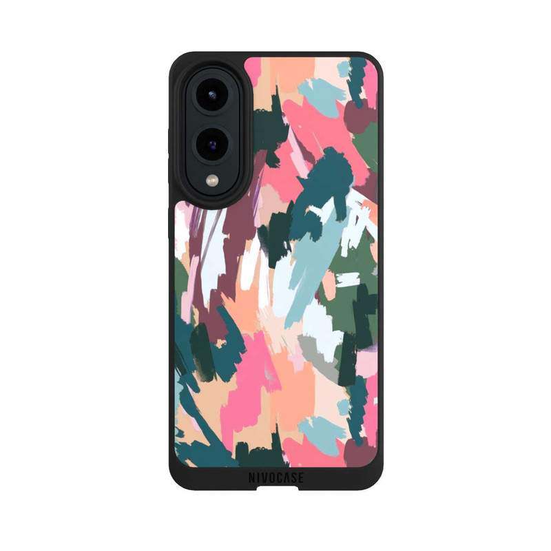 Galaxy S25 Edge NIVOpure Abstrait Artistique Texture Rose